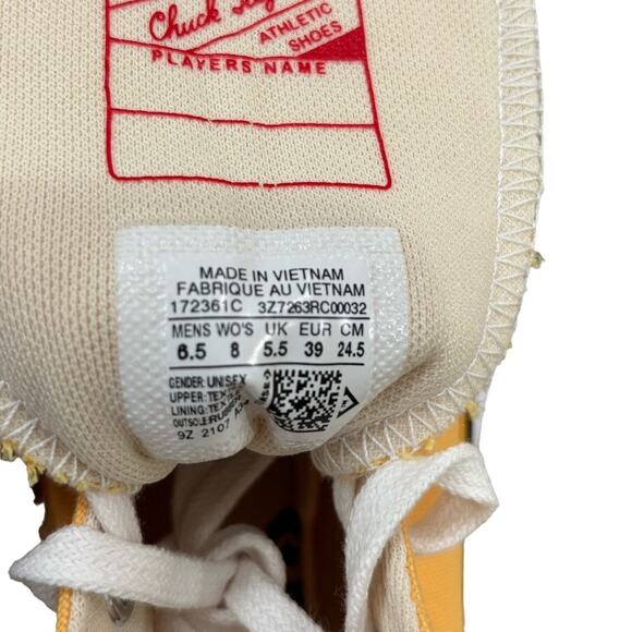 Converse Run Star Hike Hi Citron Zest Gum Women's 8 - Picture 6 of 8